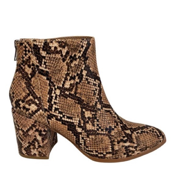 Steve Madden Snakeskin Ankle Booties - Picture 2 of 10